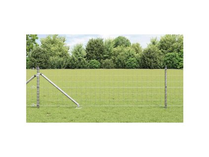 Plot s podperou Strieborná 0,6 x 10 m Oceľ 3350741