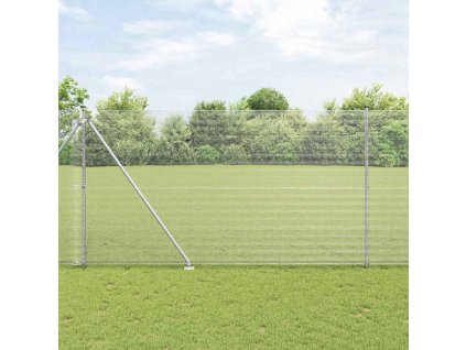 Stĺp na plot. Strieborná 25 x 1,5 m (12 x 12 mm pletivo) Oceľ 3351973