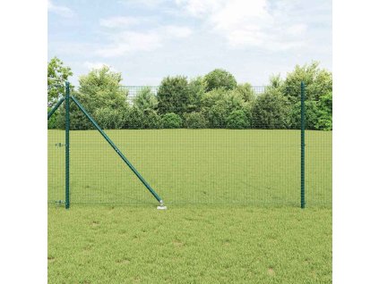 Stĺp na plot. Zelená 25 x 1,4 m (25 x 25 mm pletivo) Ocel a PVC 3352091