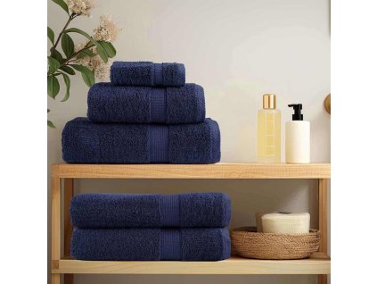 Uterák pre hostí SOLUND Námornícka modrá Bavlna 137249