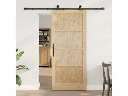 Posuvné dvere Prírodná a čierna 86 x 198,5 cm 3333370