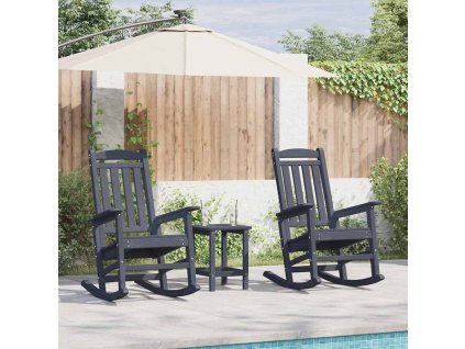 Hojdacie kreslo 2 pcs Námornícka modrá 92 x 70 x 108 cm 3335811