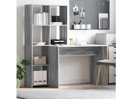 Stôl Sivý Sonoma 138,5 x 55 x 143 cm Kompozitné drevo 3337254