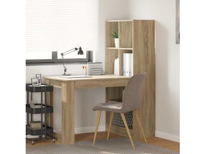 Stôl s poličkou Sonoma dub 122 x 67 x 145 cm Kompozitné drevo 3337259