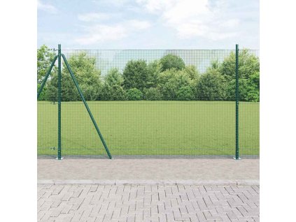 Stĺp na plot. Zelená 25 x 1,6 m (12 x 12 mm sieť) Ocel a PVC 3352451