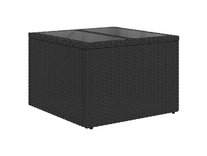 Súprava záhradných pohoviek s vankúšom 8 pcs Čierna a krémová 3354616