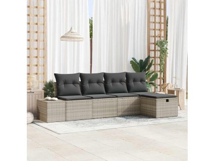 Sada pohoviek s vankúšom 6 pcs polyratan 3360693