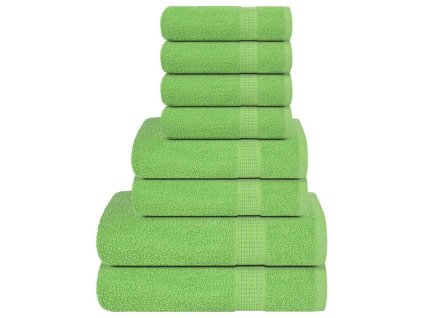 8-dielna sada uterákov FROGN jablkovo zelená 360 g/m² 137076