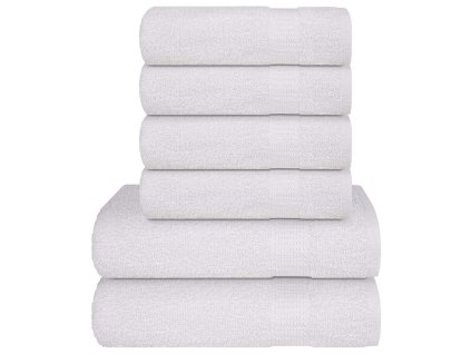 6-dielna sada uterákov FROGN biela 360 g/m² 137078