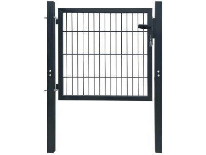 2D plotová bránka (jednoduchá) antracitovo sivá 100x80 cm 141740