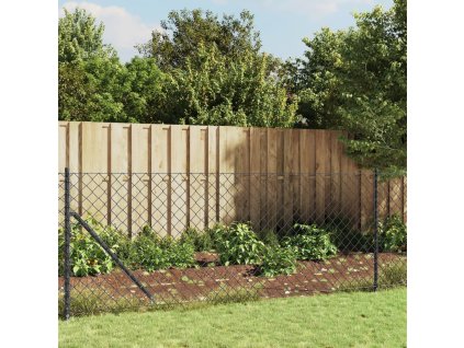 Pletivový plot s prírubou antracitový 1,1x10 m 153986