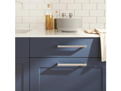 Rukoväte na skrinku 5 ks strieborné 192 mm nehrdzavejúca oceľ 155384