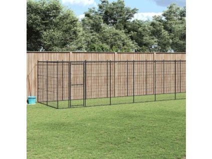 Vonkajšia voliéra pre psy oceľová 16,94 m² 3082300