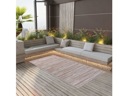 Vonkajší koberec ARAKIL hnedý 190x290 cm PP 310443