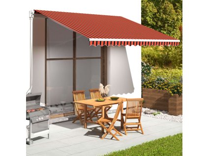 Náhradná látka pre markízu oranžovo-hnedá 4x3,5 m 311958