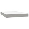 Boxspring posteľ s matracom bledosivá 140x200 cm látka 3140697