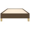 Posteľ bez matraca tmavohnedá 90x200 cm látka 346789