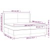 Boxspring posteľ s matracom tmavosivá 200x200 cm látka 3131298