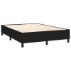 Posteľný rám boxspring s matracom čierny 140x200 cm látka 3131595
