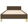 Posteľ bez matraca tmavohnedá 90x190 cm látka 3124858