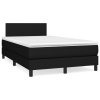 Boxspring posteľ s matracom čierny 120x200 cm látka 3139883