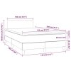 Boxspring posteľ s matracom čierny 120x200 cm látka 3139883