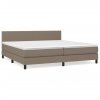 Boxspring posteľ s matracom sivohnedý 200x200 cm látka 3139925