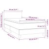 Posteľný rám boxspring s matracom krémový 90x190 cm látka 3139862