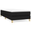 Posteľný rám boxspring s matracom čierny 90x190 cm látka 3144137