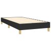 Posteľný rám boxspring s matracom čierny 90x190 cm látka 3144137