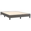 Boxspring posteľ s matracom sivá 140x200 cm umelá koža 3141129