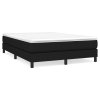 Posteľný rám boxspring s matracom čierny 140x200 cm látka 3144079