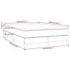 Boxspring posteľ s matracom bledosivá 140x200 cm látka 3144175