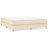 Posteľný rám boxspring s matracom krémový 180x200 cm látka 3144196