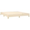 Posteľný rám boxspring s matracom krémový 180x200 cm látka 3144196