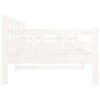 Denná posteľ biela borovicový masív 90x190 cm 820368
