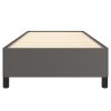 Posteľný rám sivý 90x190 cm umelá koža 347225