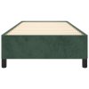 Posteľ bez matraca tmavozelený 90x200 cm zamat 347303