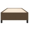 Posteľ bez matraca tmavohnedá 100x200 cm látka 347045