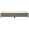 Posteľný rám s boxspringom tmavosivá 200x200 cm látka 3120887