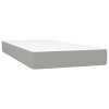 Boxspring posteľ s matracom bledosivý 100x200 cm látka 3136493