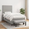 Boxspring posteľ s matracom bledosivý 100x200 cm látka 3136493