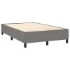 Boxspring posteľ s matracom tmavosivý 120x200 cm látka 3136582