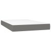 Boxspring posteľ s matracom tmavosivý 120x200 cm látka 3136582