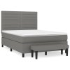 Boxspring posteľ s matracom tmavosivá 140x200 cm látka 3136678