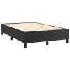 Boxspring posteľ s matracom čierna 120x200 cm umelá koža 3137533