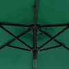 Záhradný slnečník s LED a oceľovou tyčou zelený 225x225x212 cm 4005067