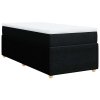 Boxspring posteľ s matracom čierna 100x200 cm látka 3285548