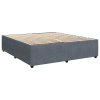 Posteľný rám boxspring s matracom tmavosivý 180x200 cm zamat 3287801
