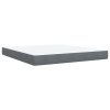 Posteľný rám boxspring s matracom tmavosivý 180x200 cm zamat 3287801